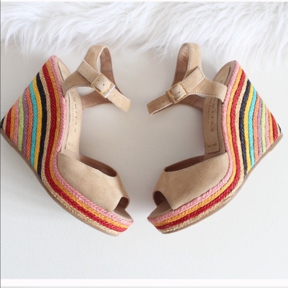 Palomitas Shoes - Palomitas Rainbow Wedges by Paloma Barcelona